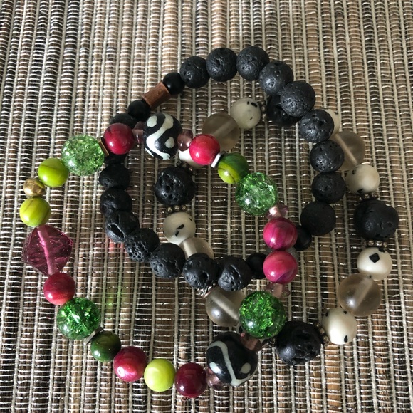 BOHO stack of 3❤️💜💚 - Picture 2 of 3